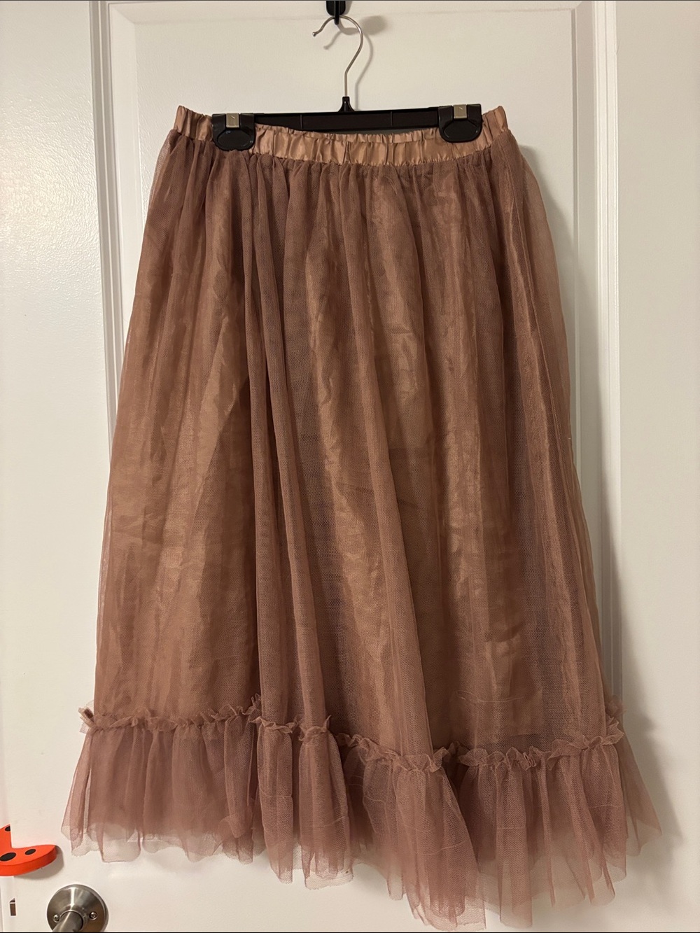 Forever 21 Mauve Tulle Midi Skirt